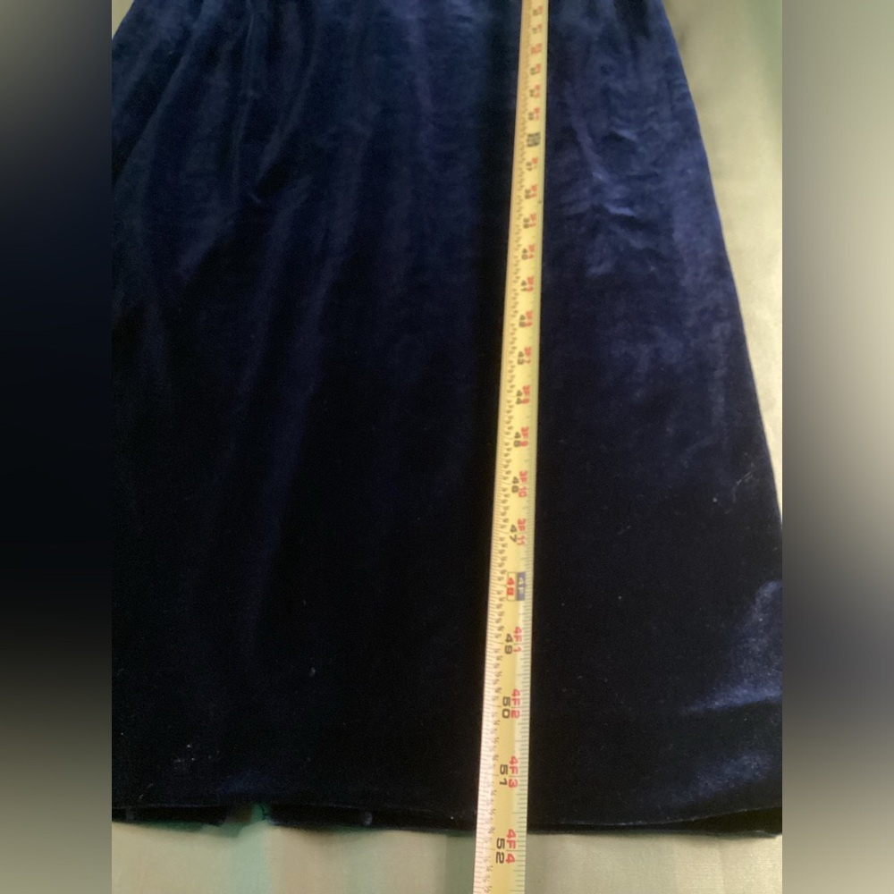 Vintage R & M RICHARD Navy velvet DRESS - Picture 15 of 16